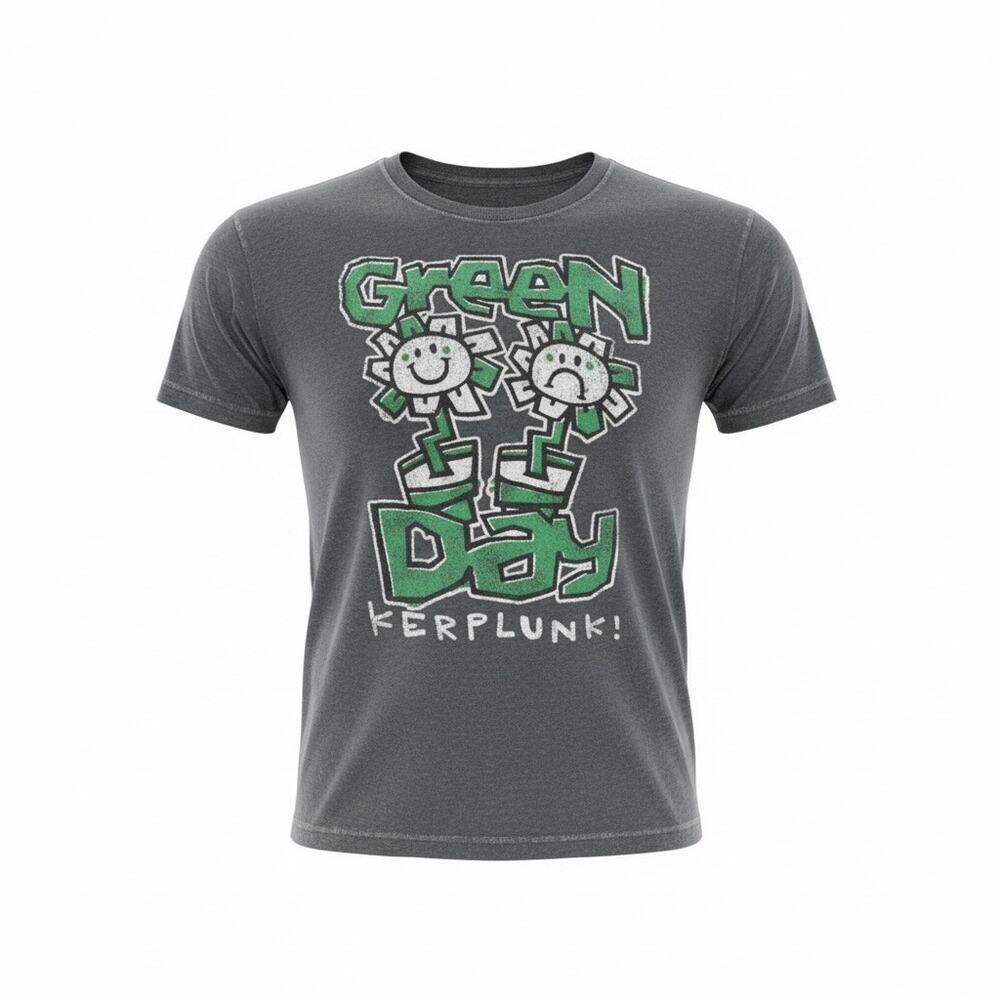 Green Day Kerplunk Graphic T-Shirt Gray L NWT